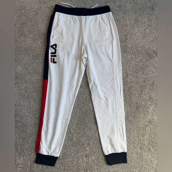Fila Navy and White Track Pants - Picture 1 of 6
